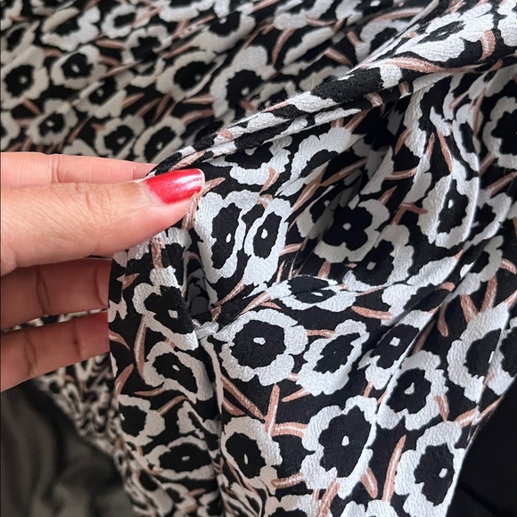 DVF for Target - Women's Smocked Tie Strap Neutral Poppy Midi Dress - Picture 8 of 9